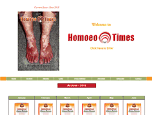 Tablet Screenshot of homoeotimes.com